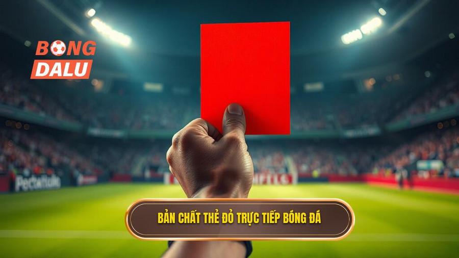 1. Bản chất thẻ đỏ trực tiếp bóng đá