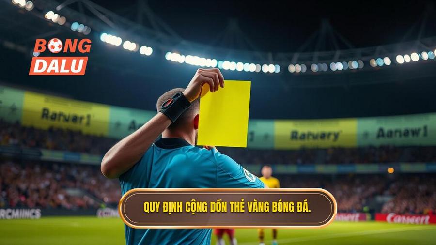 2. Quy định cộng dồn thẻ vàng bóng đá.