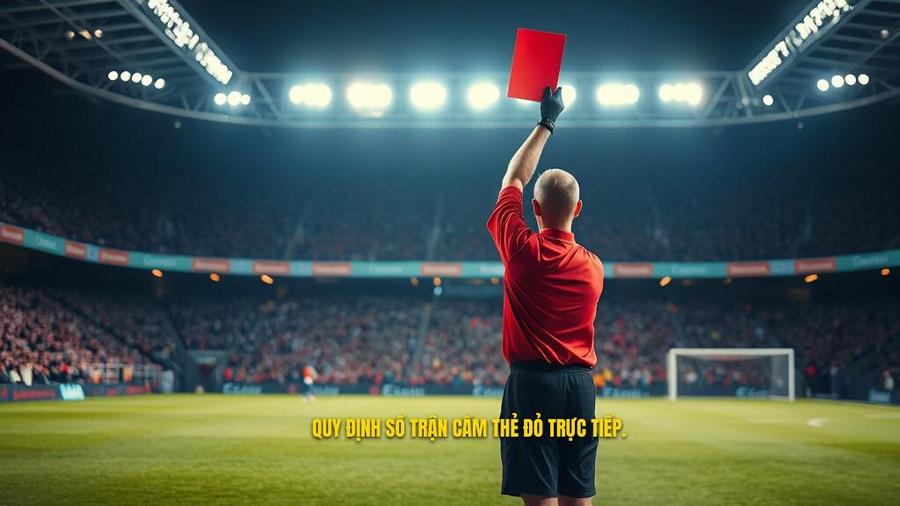 2. Quy định số trận cấm thẻ đỏ trực tiếp.