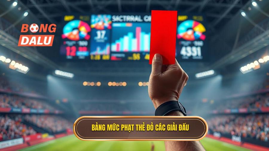 3. Bảng mức phạt thẻ đỏ các giải đấu