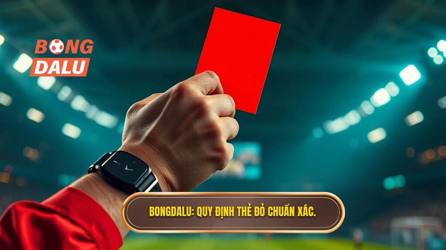 Bongdalu_ Quy định thẻ đỏ chuẩn xác.