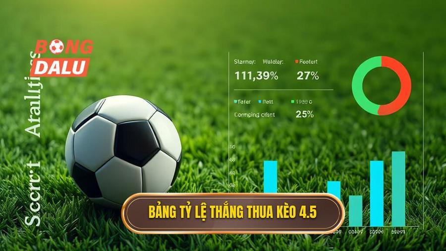 Bảng phân tích tỷ lệ thắng thua trong Kèo tài xỉu 4.5 toàn trận