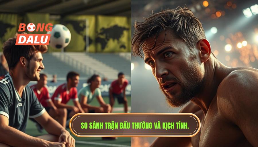 Bảng so sánh: Trận đấu thông thường vs Trận đấu cực kỳ kịch tính