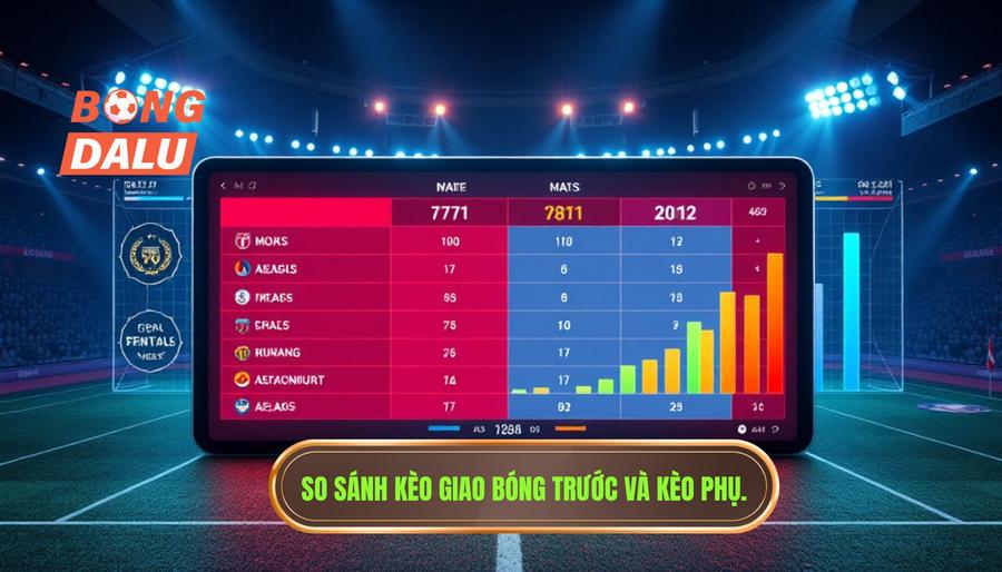 Bảng so sánh Kèo giao bóng trước với các loại kèo phụ khác